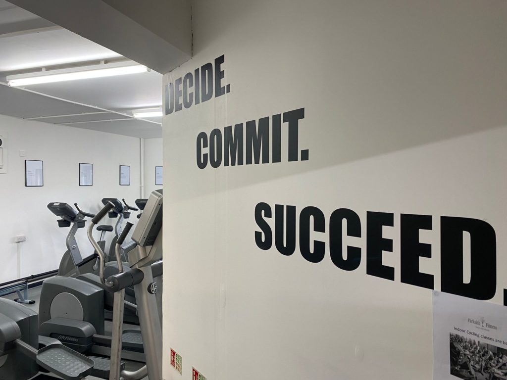 decide commit succeed with parkside fitness matlock